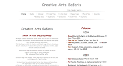 Desktop Screenshot of creative-arts-safaris.com